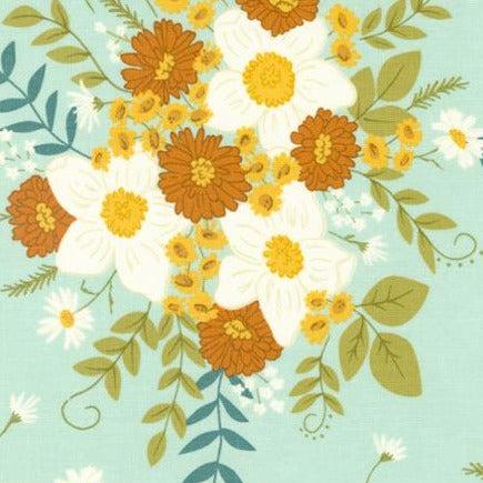 Ponderosa Sky Country Floral Fabric – End of Bolt – 33″ × 44/45″