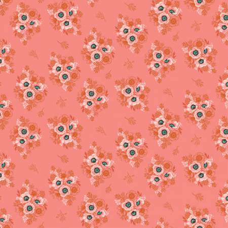 Porch Swing  Coral Vignettes Fabric