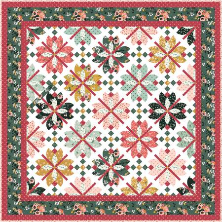 Porch Swing Flowers Through the Lattice Quilt Kit