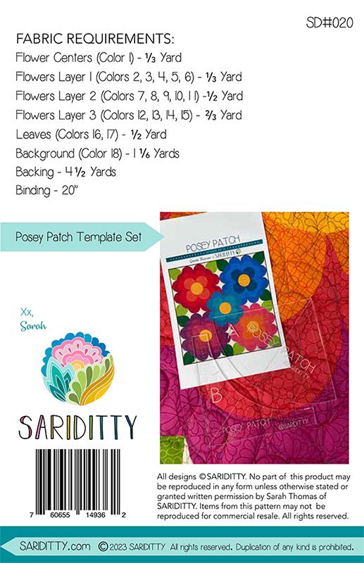 Posey Patch Quilt Pattern-Moda Fabrics-My Favorite Quilt Store