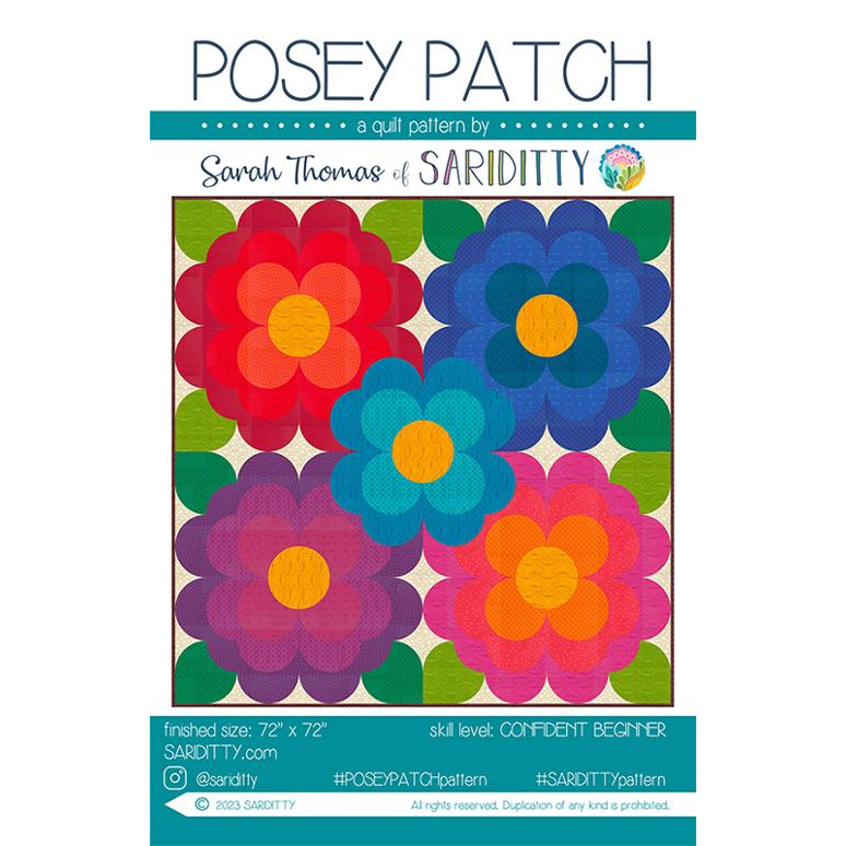 Posey Patch Quilt Pattern-Moda Fabrics-My Favorite Quilt Store