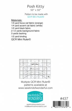 Posh Kitty Quilt Pattern-Sew Kind of Wonderful-My Favorite Quilt Store