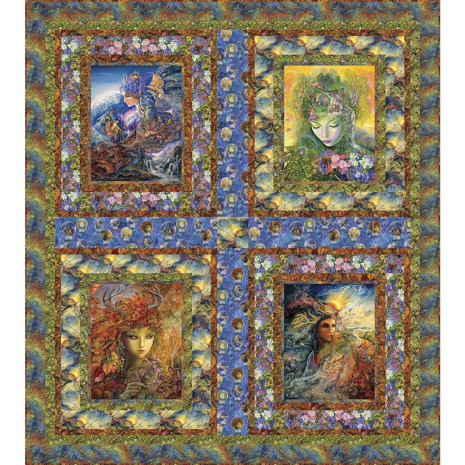 Power of the Elements Panel Quilt Pattern - Free Digital Download-3 Wishes Fabric-My Favorite Quilt Store
