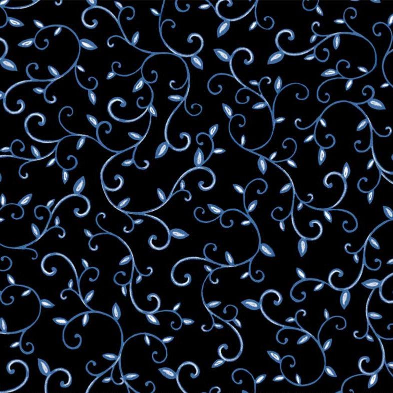 Practical Magic Black Vines Fabric-P & B Textiles-My Favorite Quilt Store