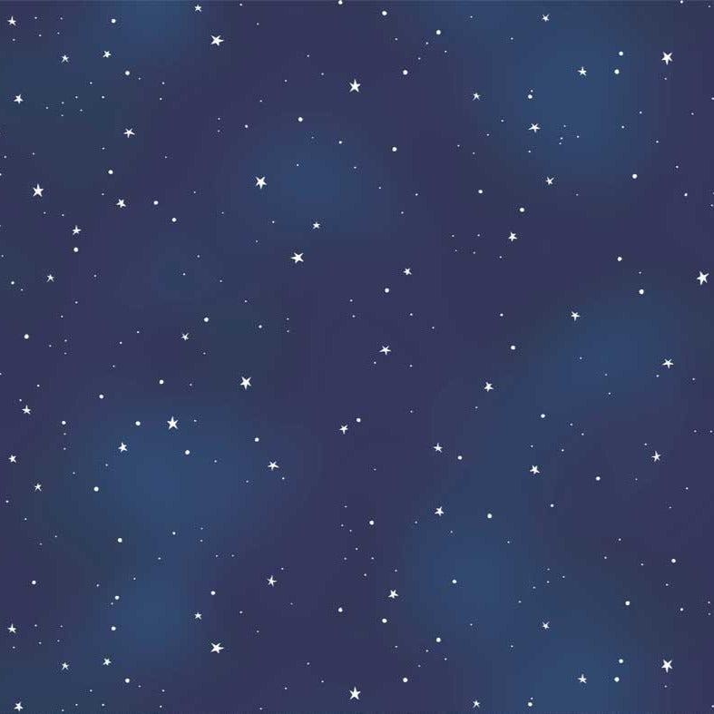 Practical Magic Blue Starry Skies Fabric-P & B Textiles-My Favorite Quilt Store