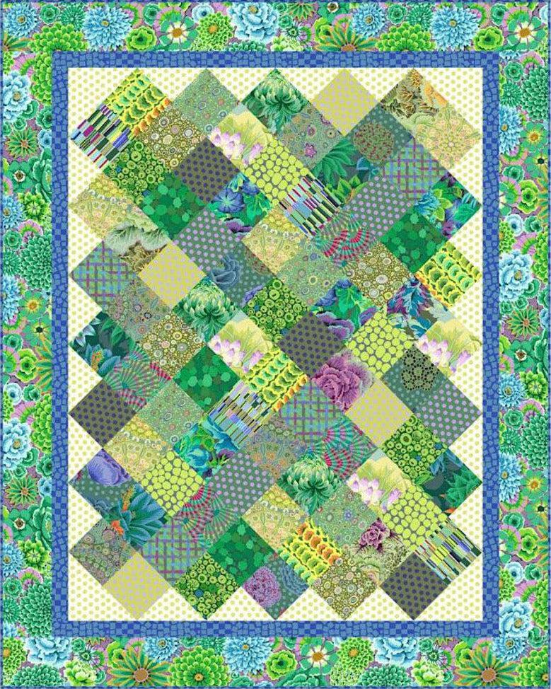 Prints Charming 3 Kaffe Meadow Colorway Quilt Kit-Free Spirit Fabrics-My Favorite Quilt Store