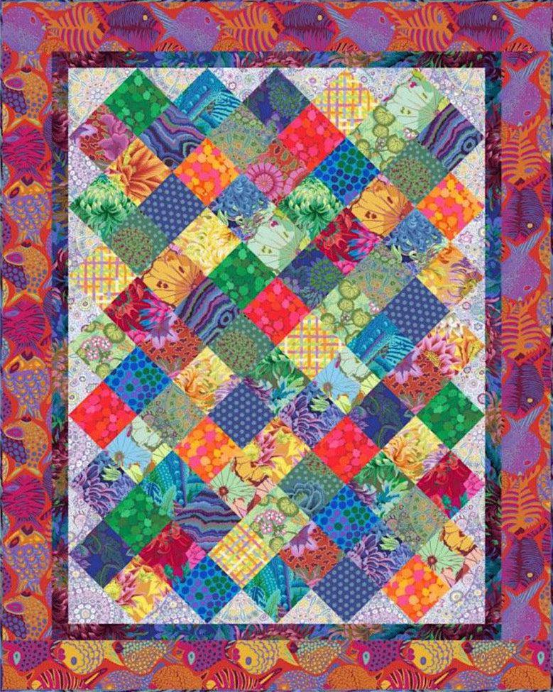 Prints Charming 3 Kaffe Rainbow Colorway Quilt Kit-Free Spirit Fabrics-My Favorite Quilt Store