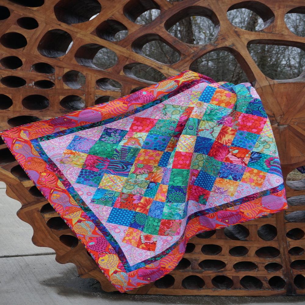 Prints Charming 3 Kaffe Rainbow Colorway Quilt Kit-Free Spirit Fabrics-My Favorite Quilt Store