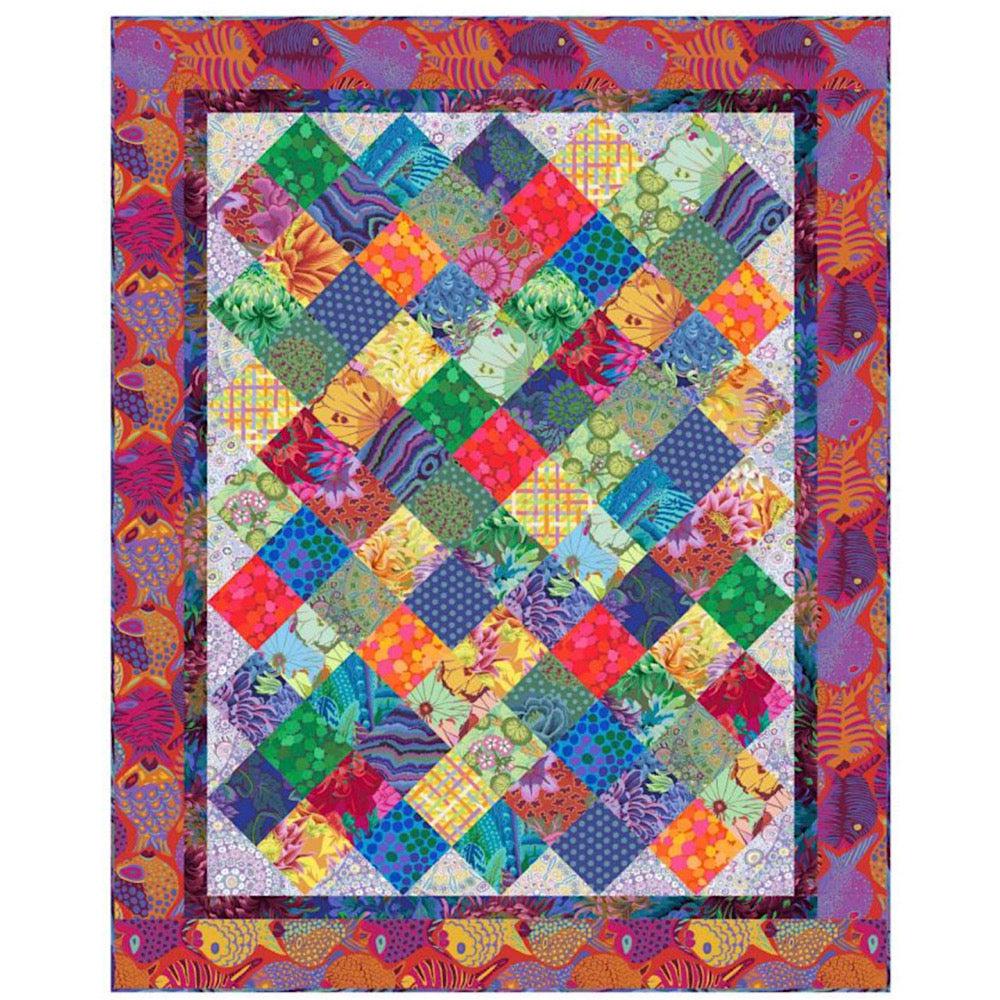 Prints Charming 3 Kaffe Rainbow Colorway Quilt Kit-Free Spirit Fabrics-My Favorite Quilt Store