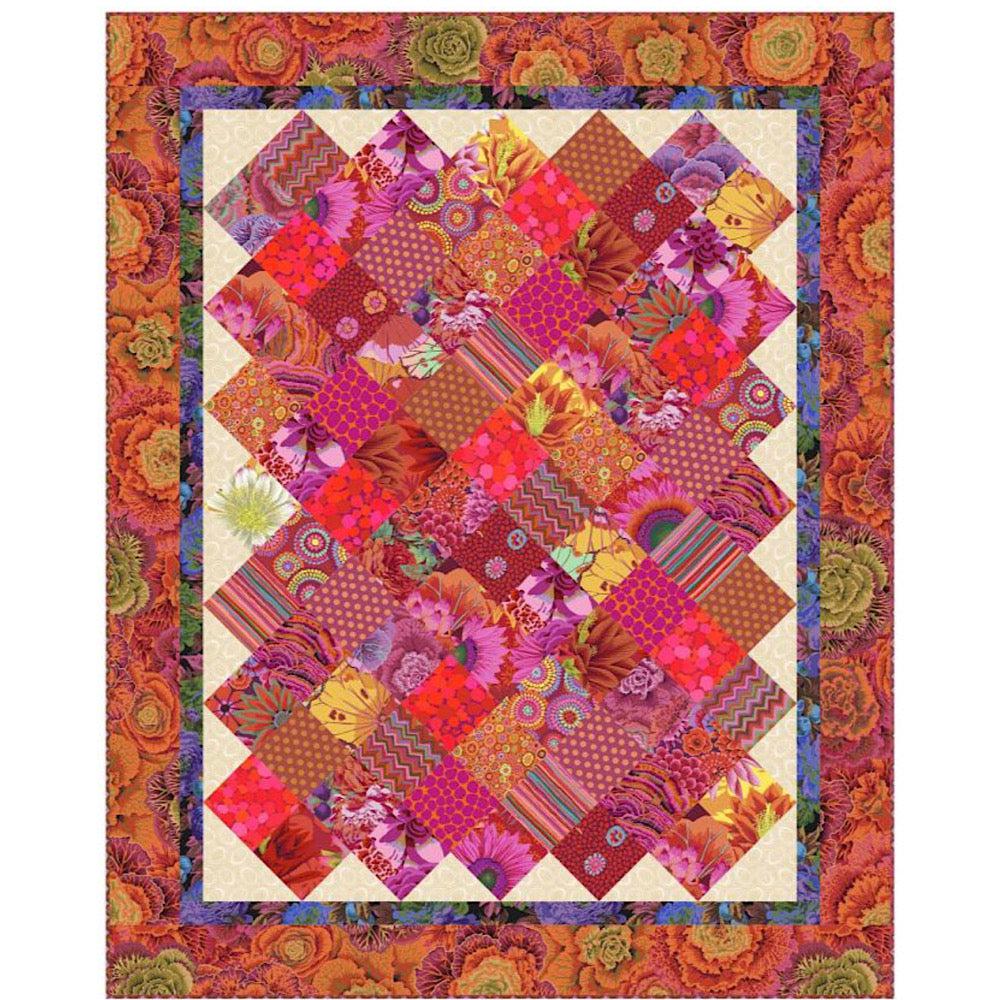 Prints Charming 3 Kaffe Vineyard Colorway Quilt Kit-Free Spirit Fabrics-My Favorite Quilt Store
