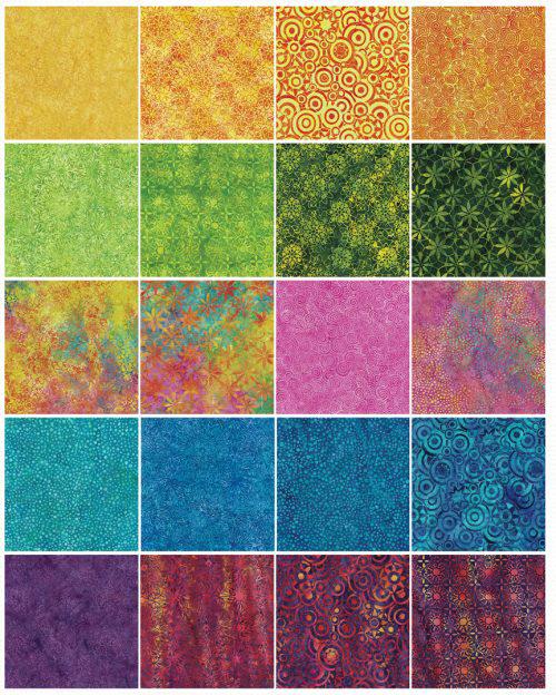 Prisms Batik 10" Island Stack-Island Batik-My Favorite Quilt Store