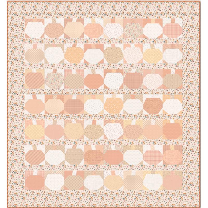 Pumpkin Paper Scrappy Tonal Quilt Pattern - Free Digital Download