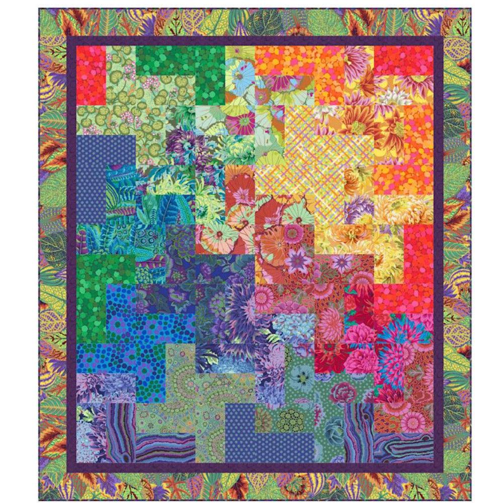 Quickstep Kaffe Rainbow Colorway Quilt Kit