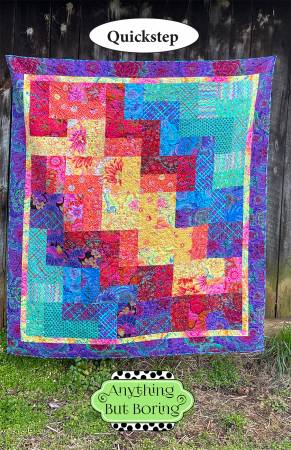 Quickstep Quilt Pattern-Anything But Boring-My Favorite Quilt Store