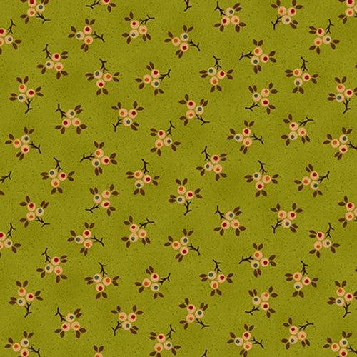 Quiet Grace Kiwi Berry Sprigs Fabric-Henry Glass Fabrics-My Favorite Quilt Store