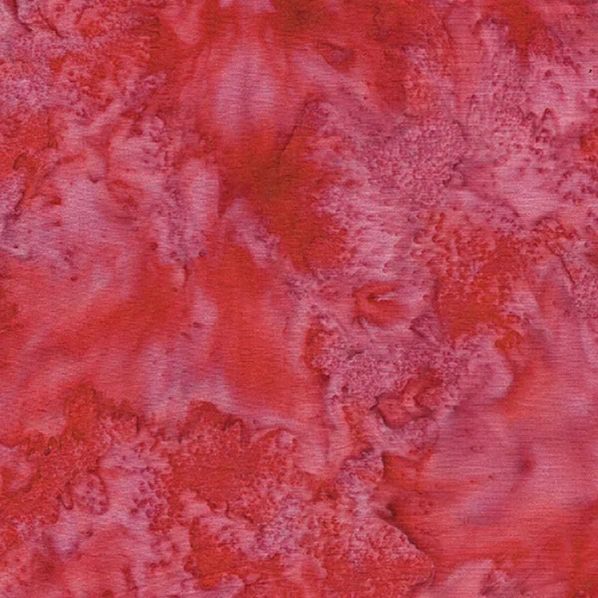 Ravishing Reds Red Coral Batik Fabric