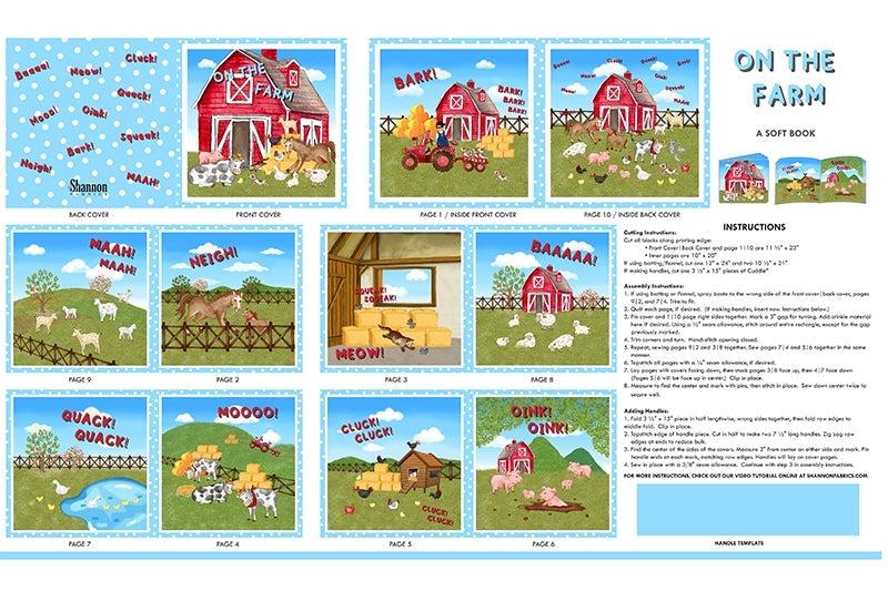 Read To Me Barnyard Cuddle Quilt Kit and Book Panel-Shannon Fabrics-My Favorite Quilt Store