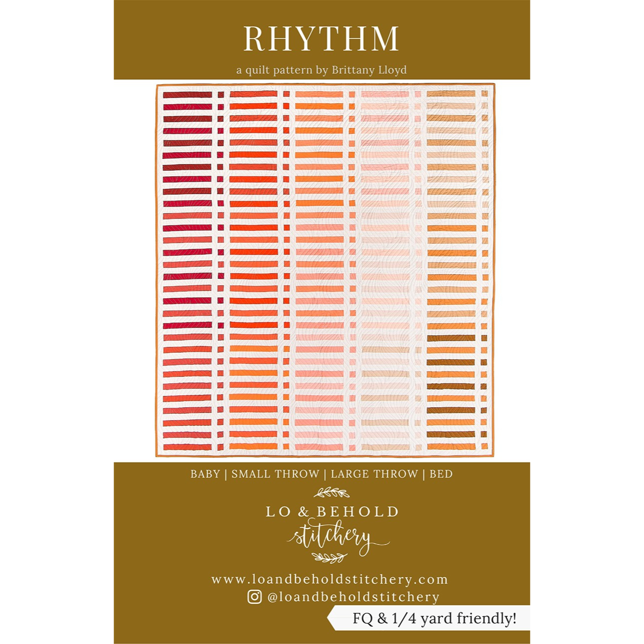 Rhythm Quilt Pattern-Lo & Behold Stitchery-My Favorite Quilt Store