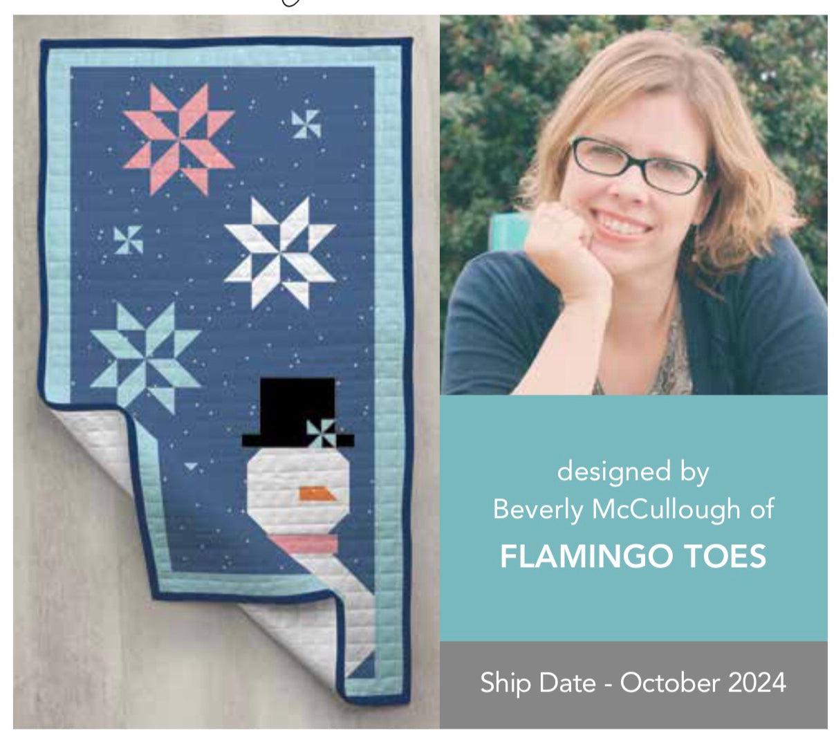 Riley Blake Monthly Door Banner 2024 Kit - January - Sweet Snowman-Riley Blake Fabrics-My Favorite Quilt Store