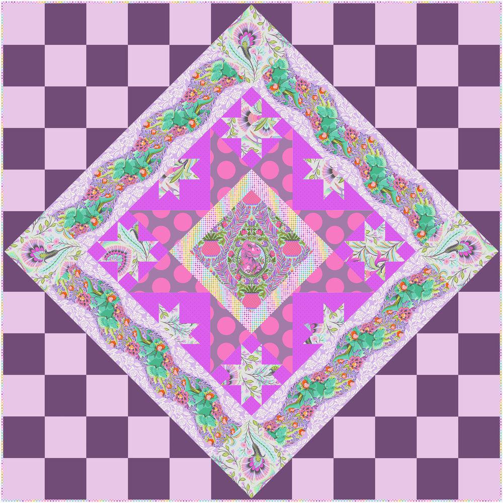 Roar! Aster-Moonflower Quilt Pattern - Free Digital Download-Free Spirit Fabrics-My Favorite Quilt Store