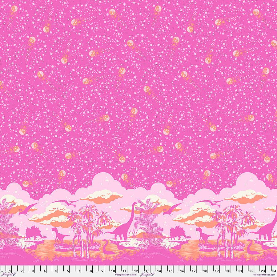 Roar! Blush Meteor Showers Fabric-Free Spirit Fabrics-My Favorite Quilt Store