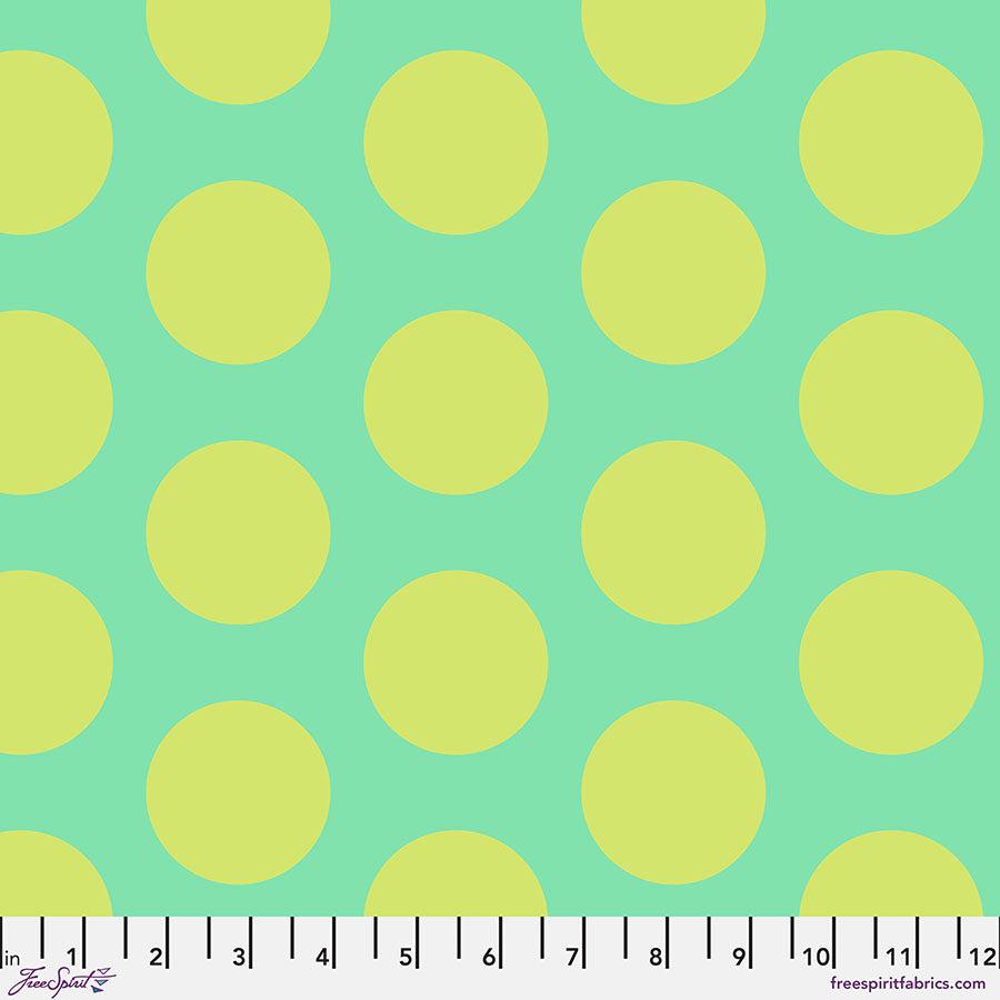 Roar! Mint Dinosaur Eggs Fabric-Free Spirit Fabrics-My Favorite Quilt Store