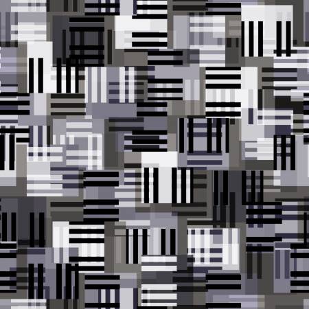 Rockin' Out Black & White Piano Keyboard Fabric