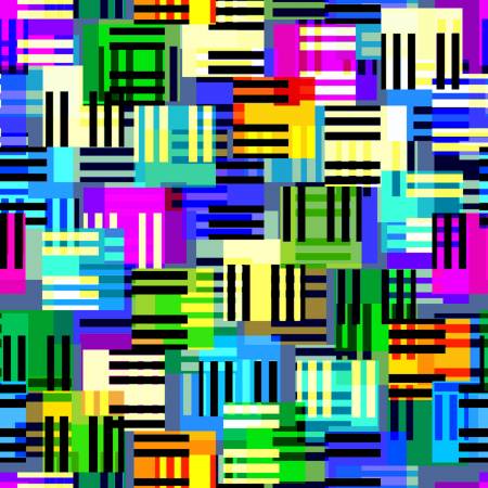 Rockin' Out Bright Piano Keyboard Fabric-Oasis Fabrics-My Favorite Quilt Store