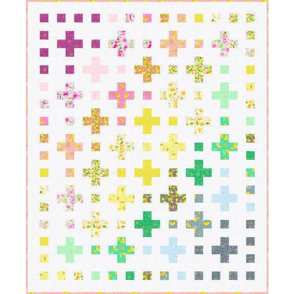 Rose Lemonade Color Crossings Quilt Pattern - Free Pattern Download-Robert Kaufman-My Favorite Quilt Store