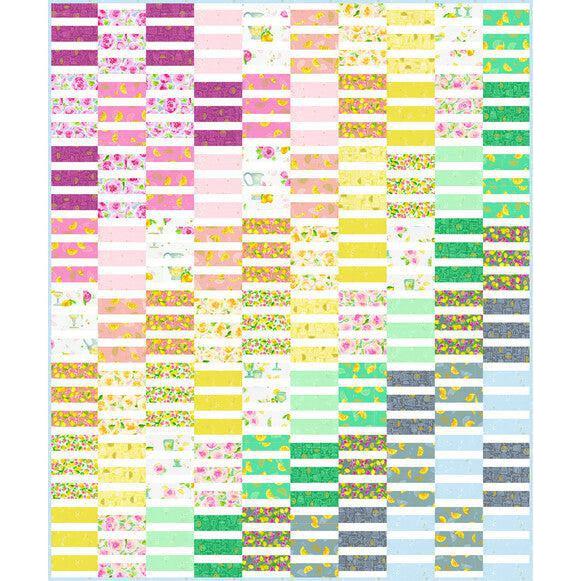 Rose Lemonade Ray Quilt Pattern - Free Pattern Download-Robert Kaufman-My Favorite Quilt Store