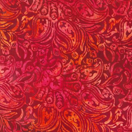 Rouge Rose Paisley Batik Fabrics