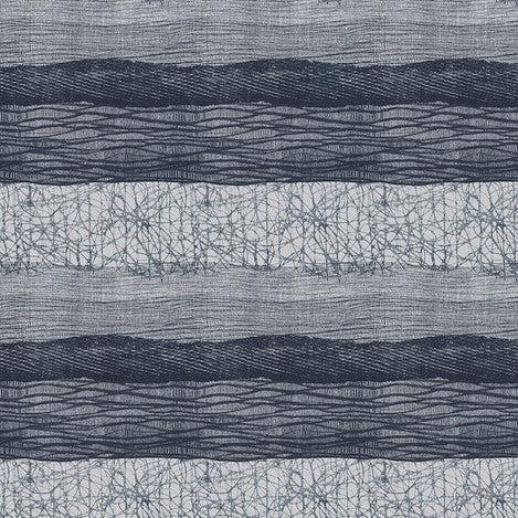 Rust and Bloom Navy Bloom Stripe Fabric