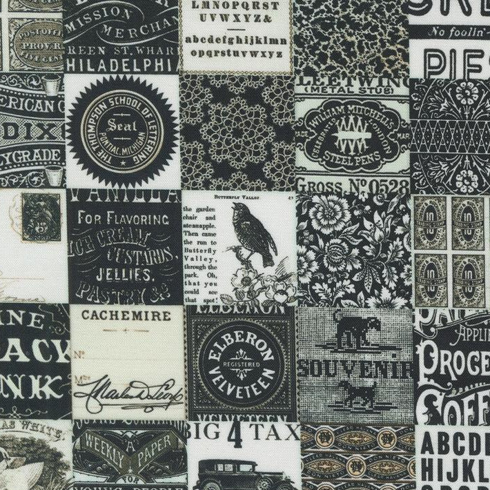 Sable & Swan Ebony Patchwork Fabric-Moda Fabrics-My Favorite Quilt Store