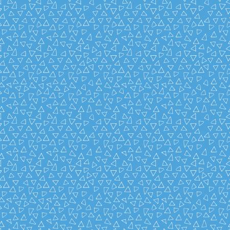 Safari Fun Blue Floating Triangles Fabric