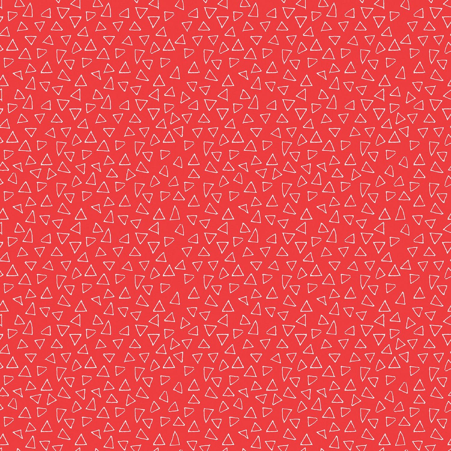 Safari Fun Poppy Floating Triangles Fabric