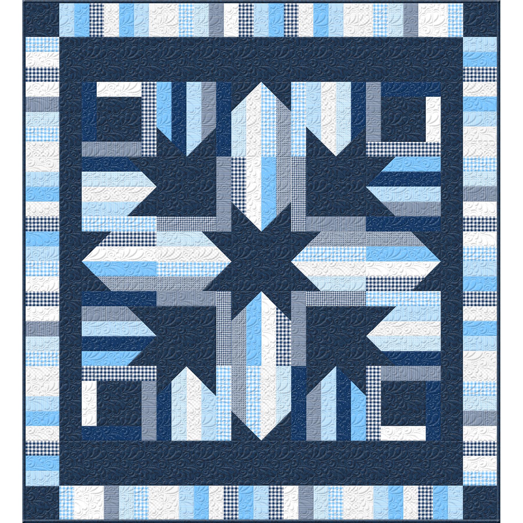 Sail Away Starburst Quilt Kit