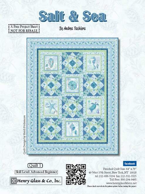Salt and Sea Panel Quilt Pattern - Free Digital Download-Henry Glass Fabrics-My Favorite Quilt Store