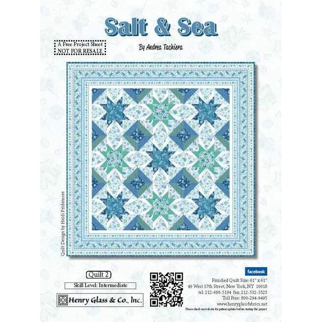 Salt and Sea Quilt 2 Pattern - Free Digital Download-Henry Glass Fabrics-My Favorite Quilt Store