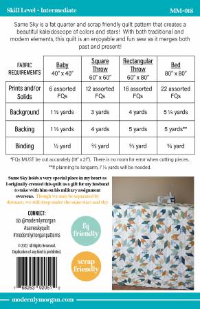 Same Sky Quilt Pattern-Modernly Morgan-My Favorite Quilt Store