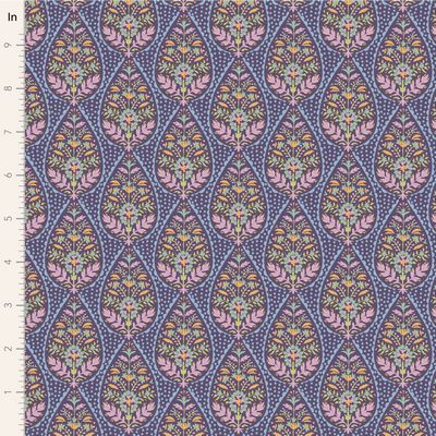 Sanctuary Eggplant Adina Fabric-Tilda Fabrics-My Favorite Quilt Store