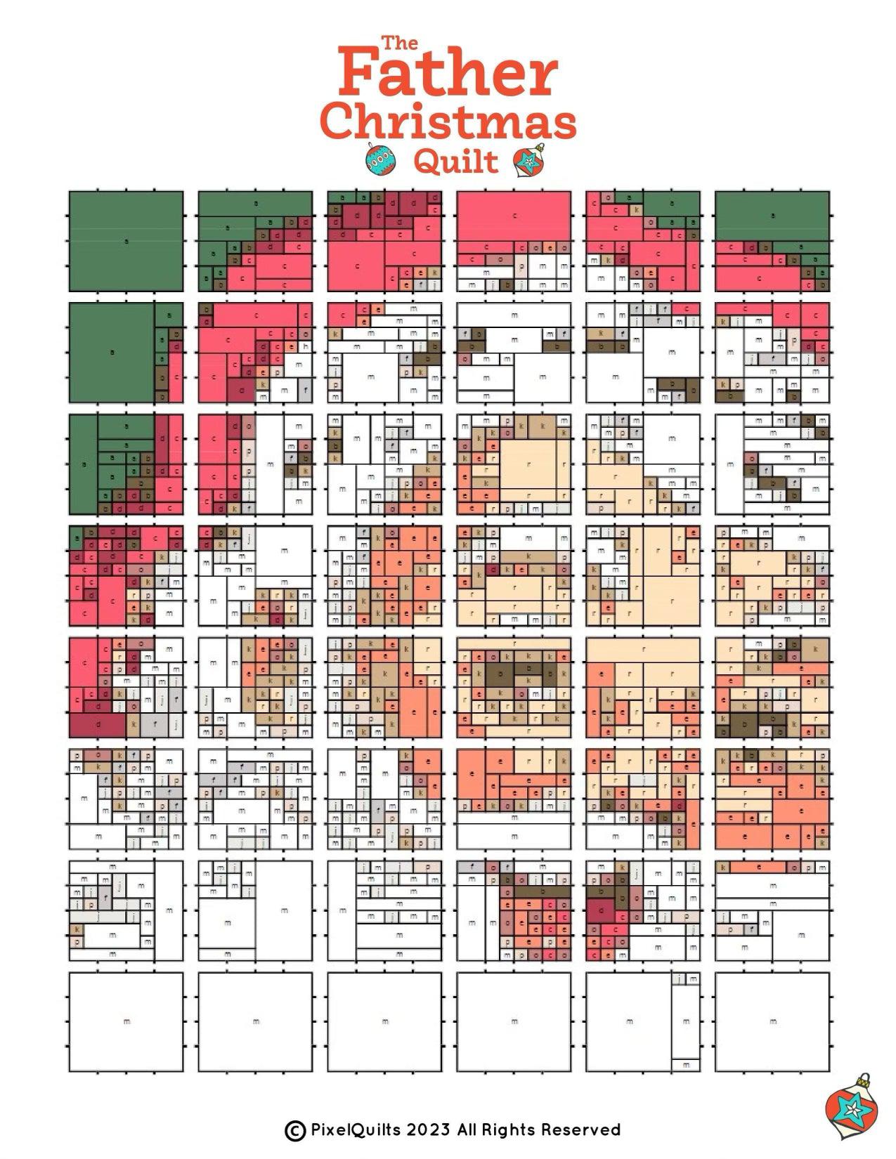 Santa by PixelQuilt-Legit Kits-My Favorite Quilt Store