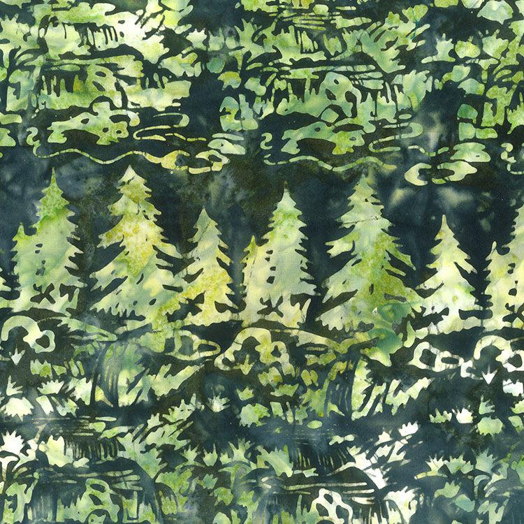 Scenic Settings Evergreen Scenic Water Fabric