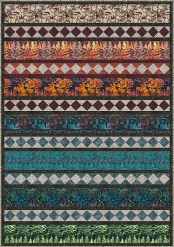 Scenic Settings Point of View Meadow Quilt Kit-Northcott Fabrics-My Favorite Quilt Store