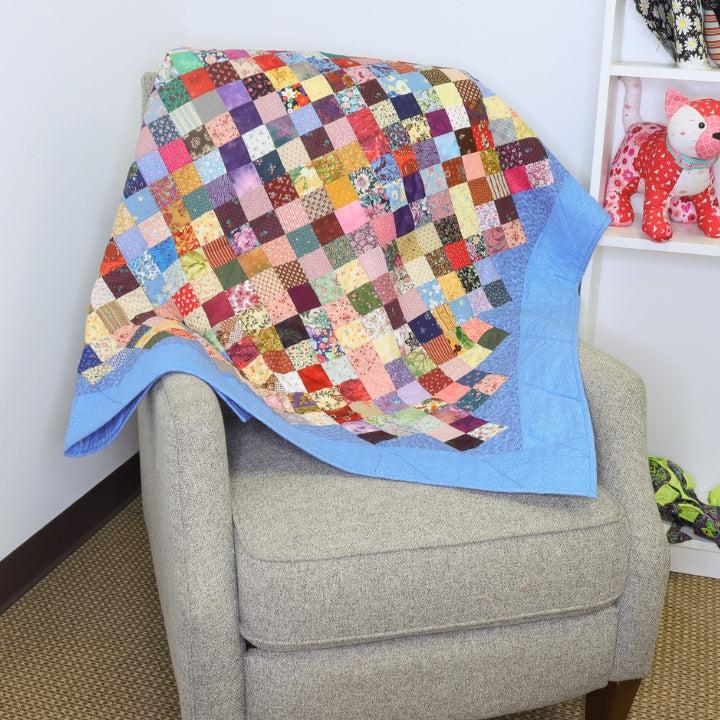 Scrappy Squares - Fully Finished Quilt-My Favorite Quilt Store-My Favorite Quilt Store