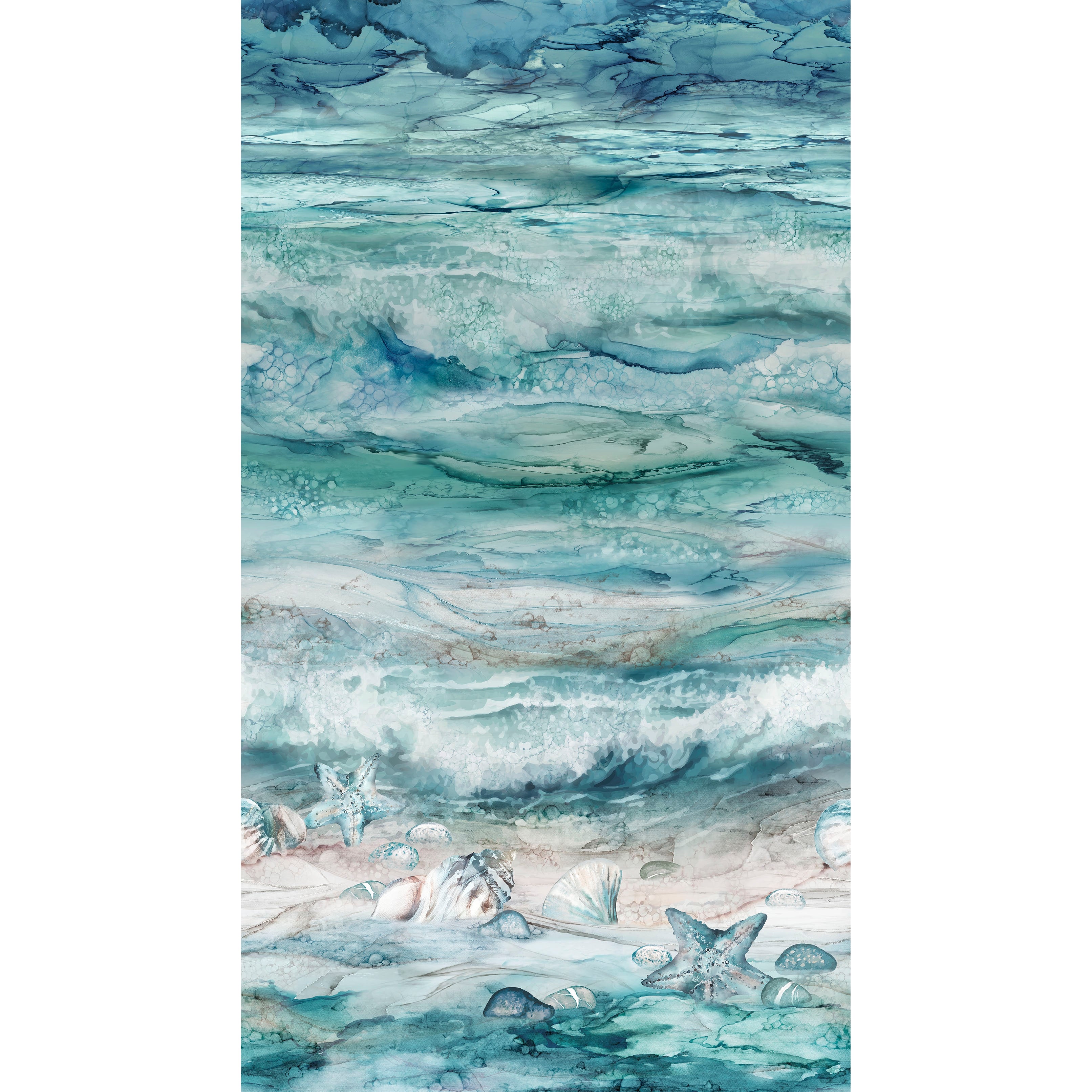 Sea Breeze Pale Blue Multi Ombre Fabric-Northcott Fabrics-My Favorite Quilt Store
