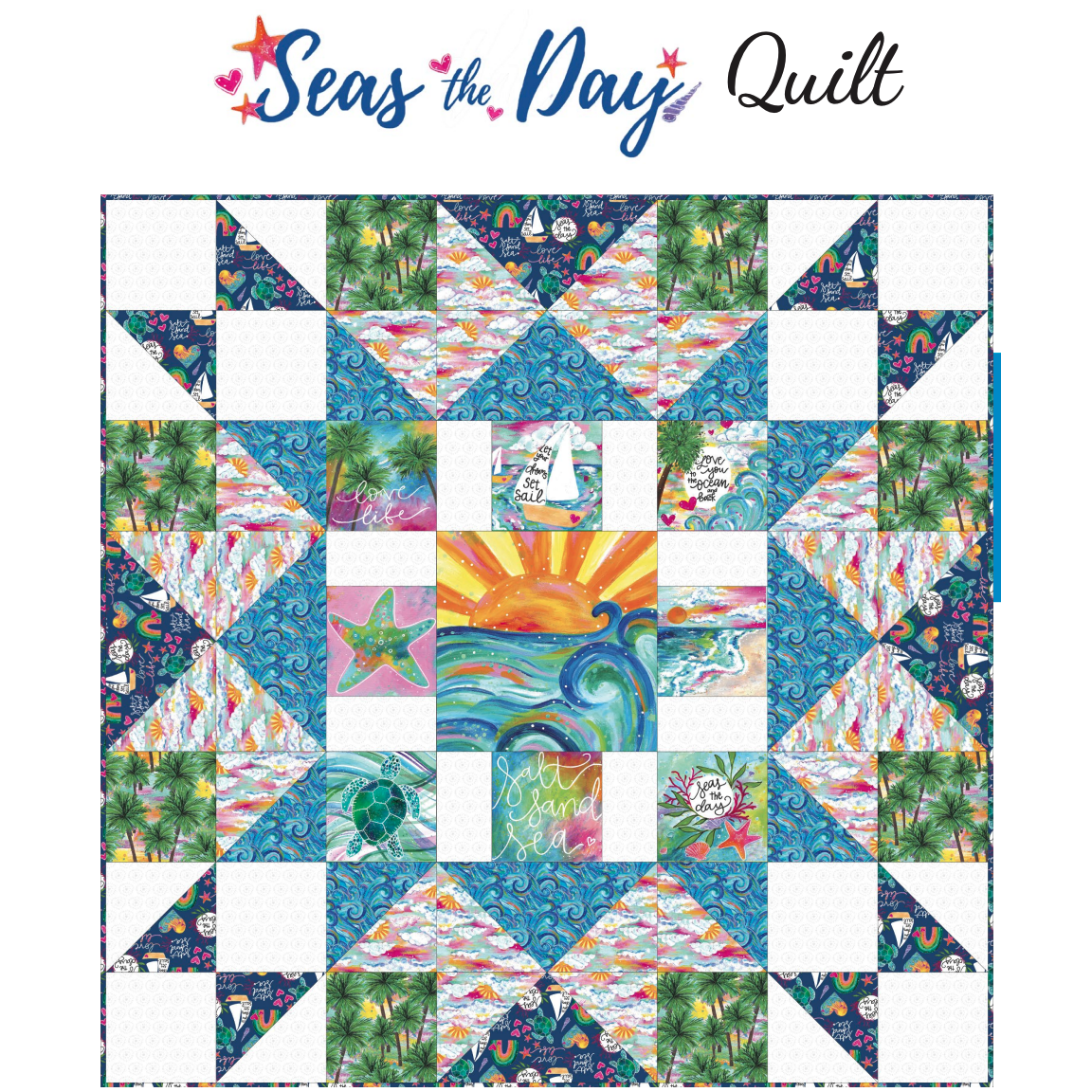 Seas the Day Quilt Pattern - Free Digital Download