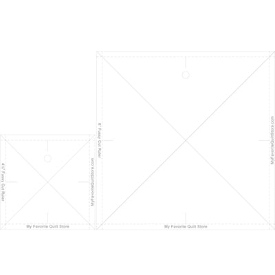 Martelli Minute: Square Template and Fussy Cut Set 2.5-9.5 