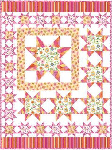 Serendipity Starstruck Pink Quilt Kit-Benartex Fabrics-My Favorite Quilt Store