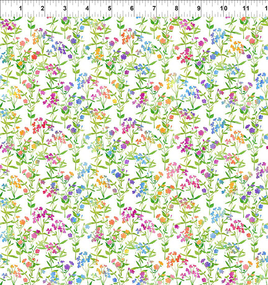 Sew Spring Small Vine Floral Fabric-In The Beginning Fabrics-My Favorite Quilt Store