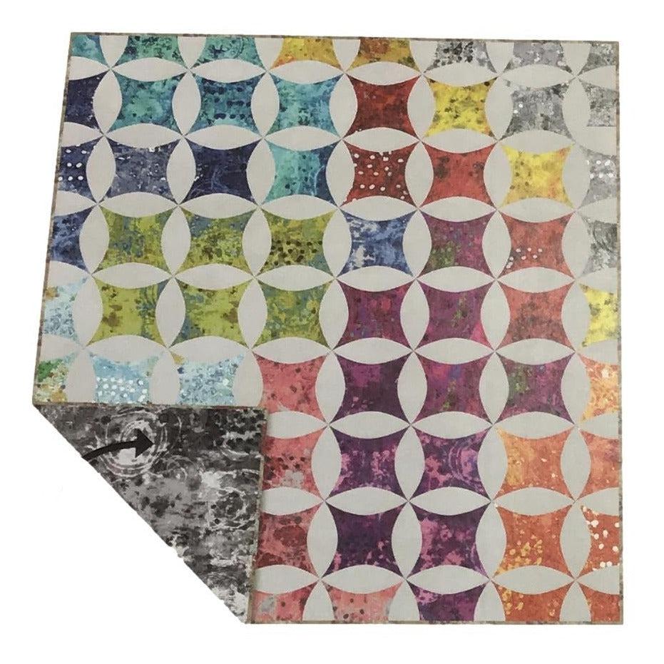 Shades of Citrus Spotted Graffiti Quilt Kit-Windham Fabrics-My Favorite Quilt Store
